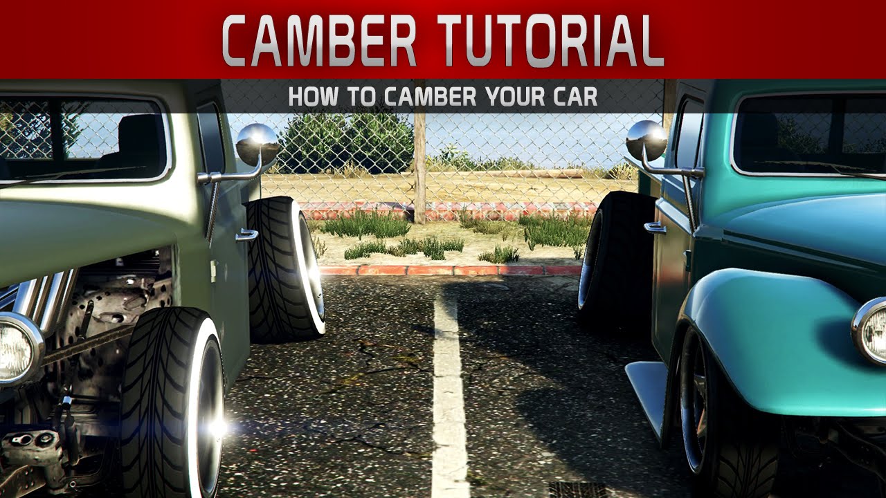 GTA 5 Tutorial, How to CAMBER your car. (PC, PS4, Xbox one, Ps3