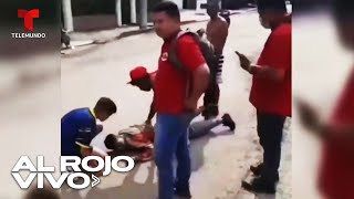 Graban momento en que un joven salva a su tío de morir electrocutado