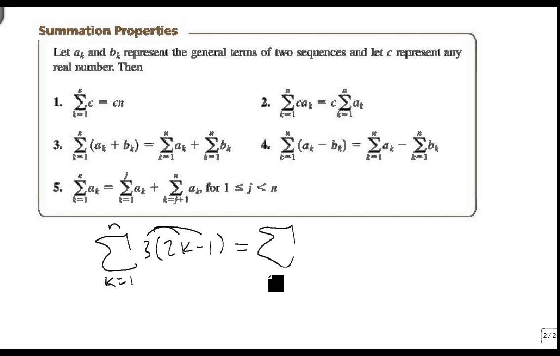 Sigma Summation Rules