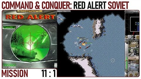Command & Conquer Red Alert No Commentary Soviet Mission 11 (part 1) (PC 1996) 4K60FPS