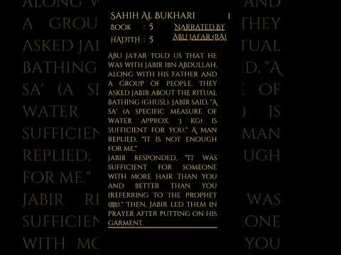 Sahih Al Bukhari Book 5 Hadith 5 Sahih Al Bukhari Book 5 Hadith 5