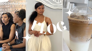 Life of a developer  |  attending the Google developer group DevFest 👩🏽‍💻🤖🦾💗+ meeting my followers 💗