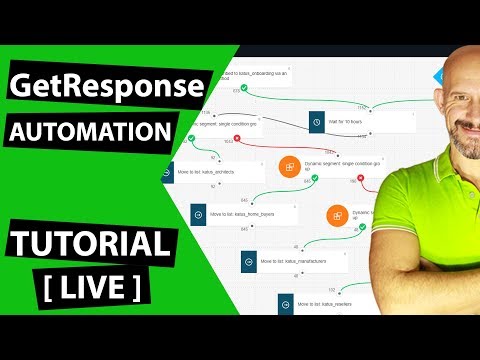 GetResponse Tutorial Automation - exemplo vivo