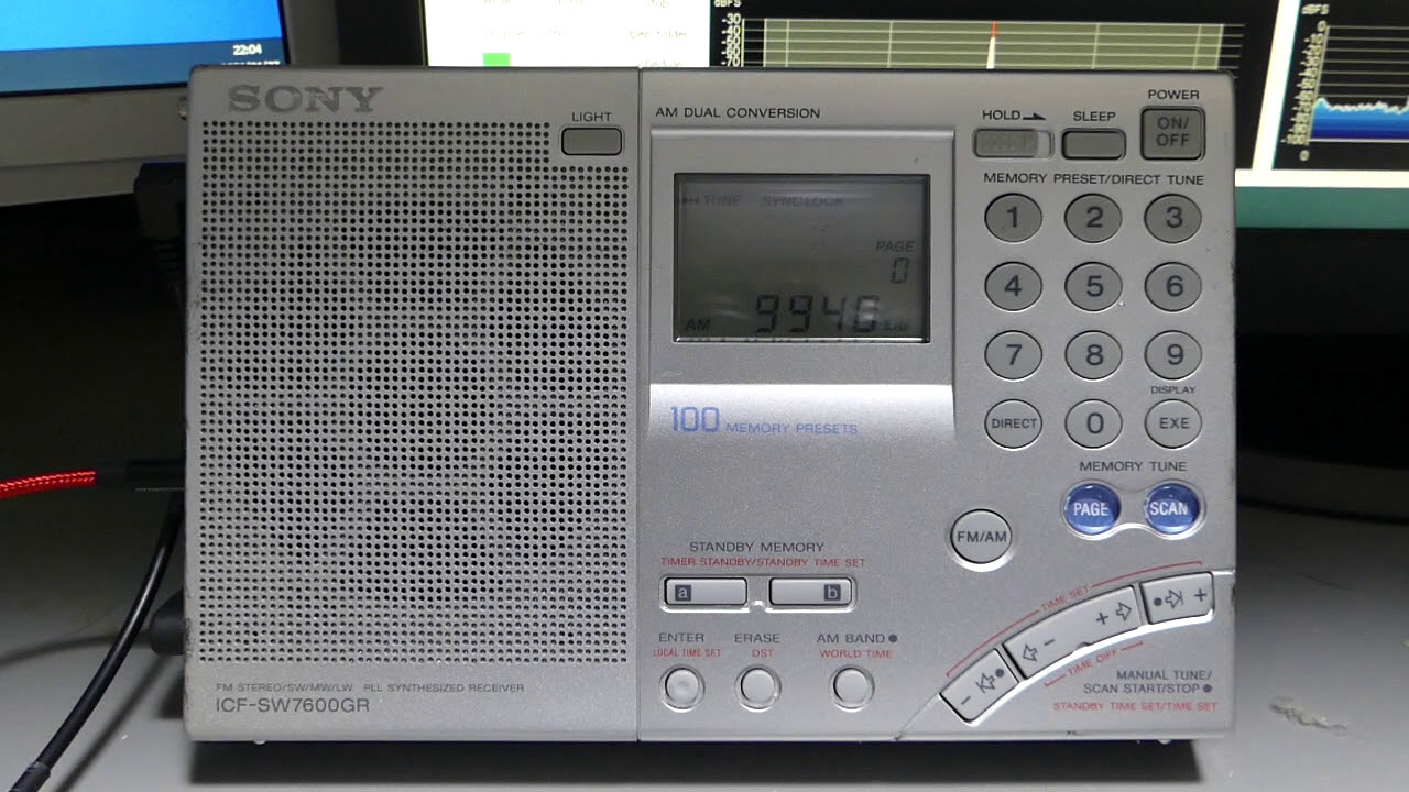 Radio Thailand 20210127 9940kHz ICF SW7600GR YouTube