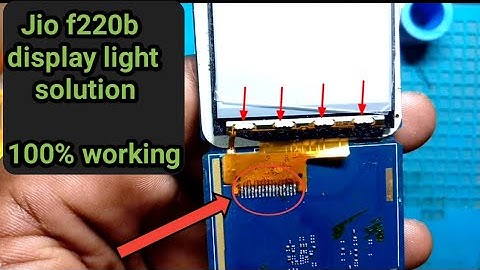jio f220b display light not working | jio display light solution #jio #lcd