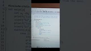 USE of switch case statement #program#shorts#foryou