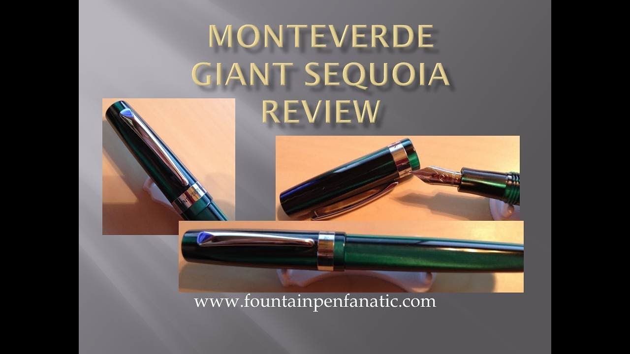Monteverde Trees Of The World Fountain Pen In Giant Sequoia - Omniflex Nib - NEW