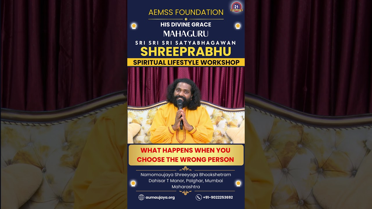 What Happens When You Choose the Wrong Person | MahaGURU | Spiritual Lifestyle Workshop | #spiritual