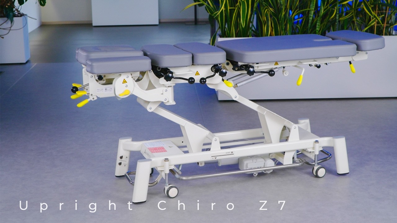 The Upright Chiro Z7 stationary therapy table