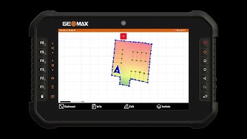 Geomax X-PAD: Stakeout Lines with Surface height
