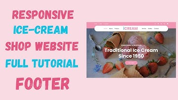 Responsive Ice-Cream Shop Website Template using HTML CSS & Javascript