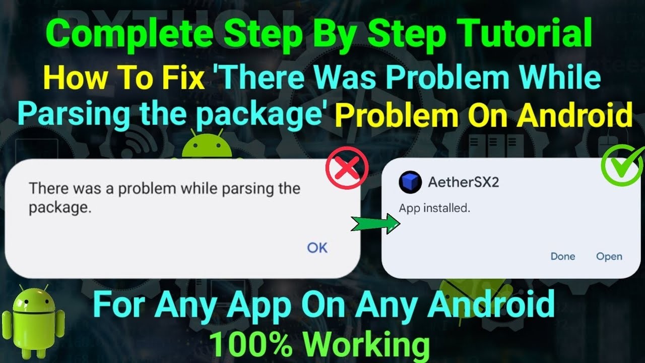 How To Fix 'there was a problem parsing the package' Problem For Any Apk On Any Android || 2026
