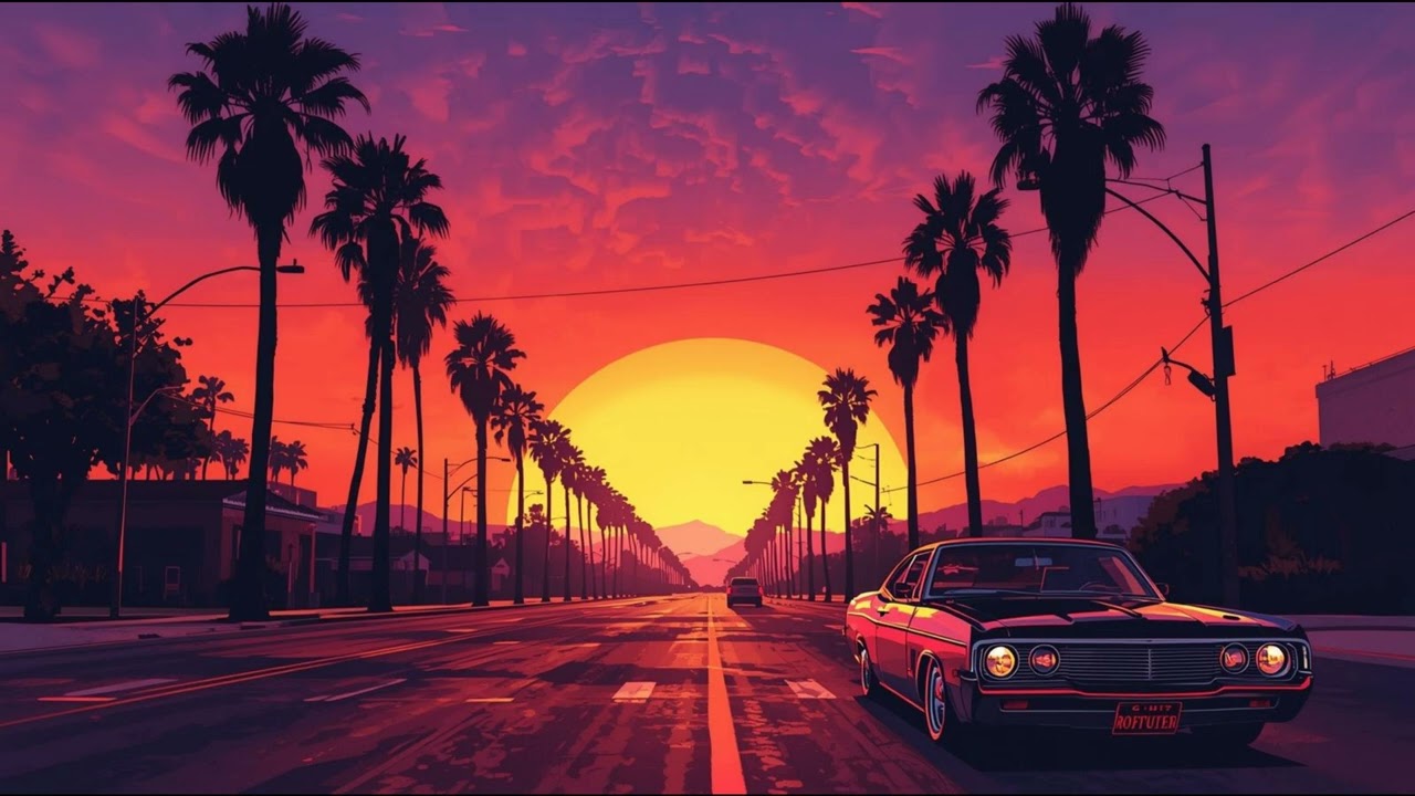 Cruising to G FUNK | 80s Aesthetic