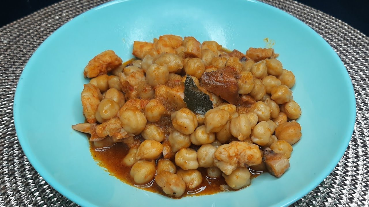 GARBANZOS CON LANGOSTINOS Y PULPO - MICROCOOK - MICROEXPRES - TUPPERWARE