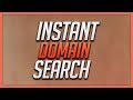 Instant Domain Search
