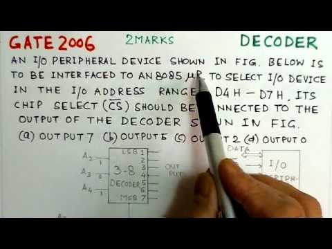 Video Solution to GATE ECE-Problems Decoders/Code Converters