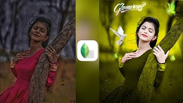 New snapseed Realistic background colour change Trick l snapseed photo editing Tutorial