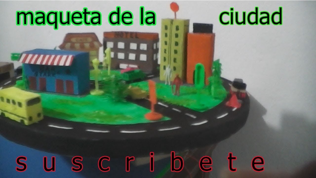 ciudad en maqueta material - YouTube