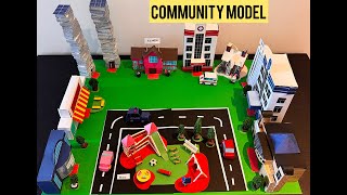 Information DIY Community Model for School Project | Cardboard & Color Paper Craft” Update