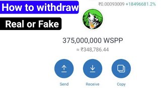 ? How To Sell Wspp Token   wspp Token  To Paytm Transfer  Free Claim Trust wallet ? new airdrop