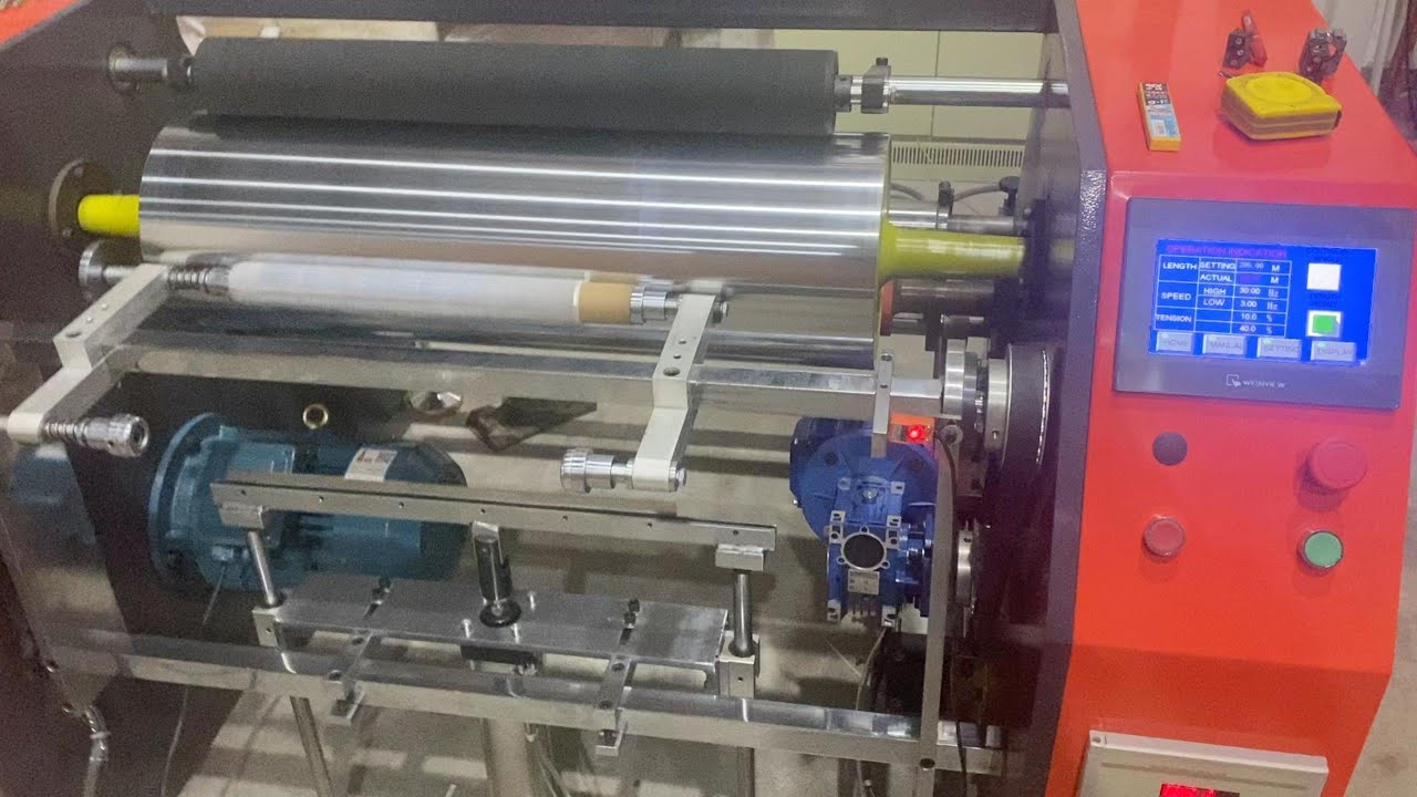 Semi-auto Rewinding Machine for Aluminum Foil ,Baking Paper and Food Cling Film,Storage&Packaging
