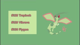Pokémon Cries Evolution - Trapinch | Vibrava | Flygon