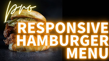 How to make hamburger menu with HTML CSS jQuery【Responsive hamburger menu】