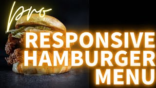 How to make hamburger menu with HTML CSS jQuery【Responsive hamburger menu】