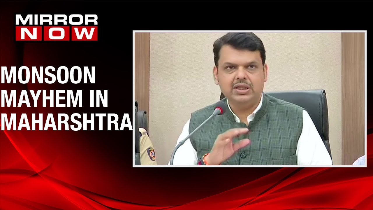 Maharashtra CM Devendra Fadnavis briefs media over flood situation in the state