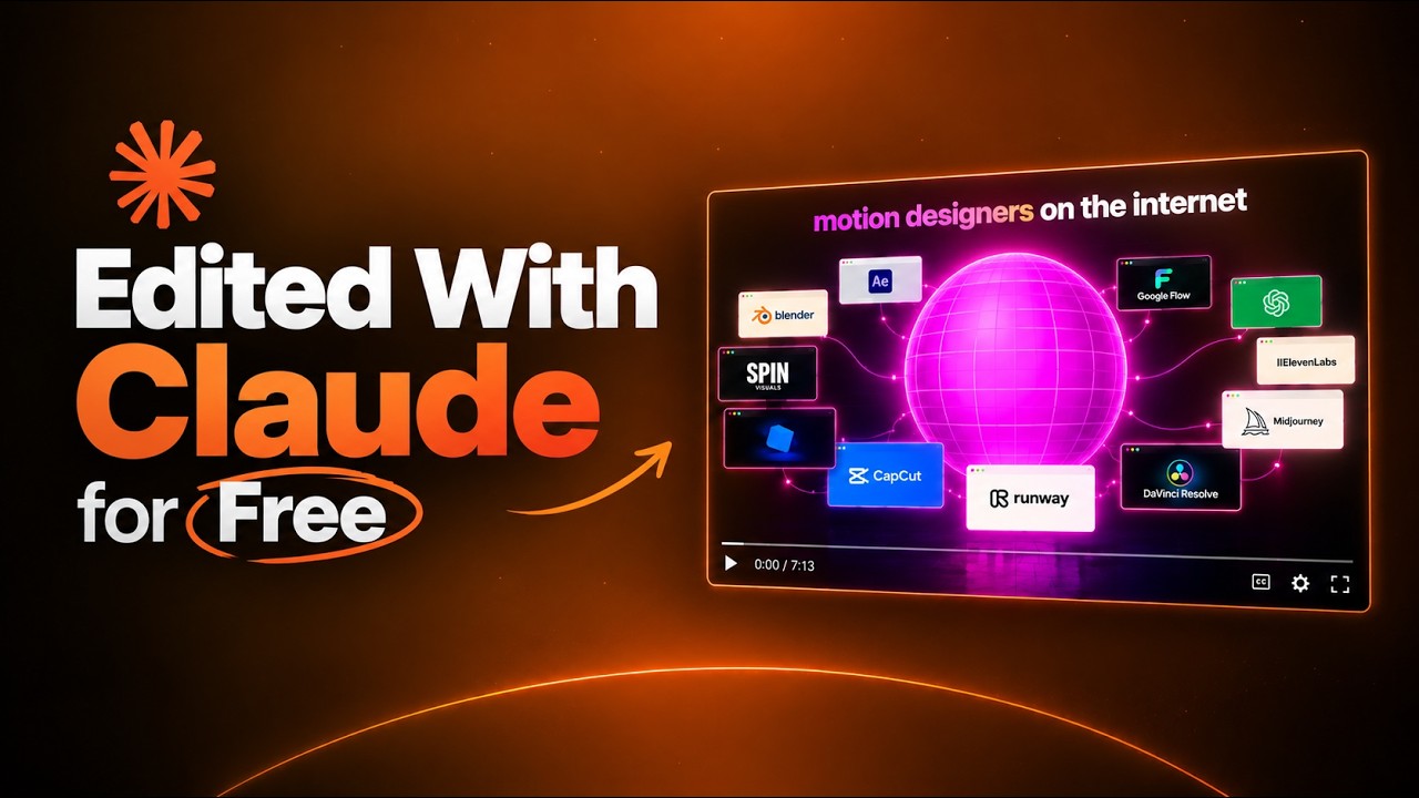 How To Edit Video With Claude (FREE & UNLIMITED)