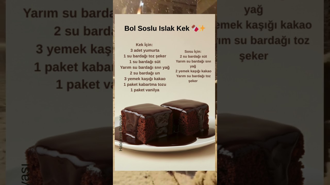 Yumuşacık, Bol Soslu Islak Kek 🍫✨ #pratiktarifler #tarif #mutfaktakolaylık #pratiktatlitarifleri Yumuşacık, Bol Soslu Islak Kek 🍫✨ #pratiktarifler #tarif #mutfaktakolaylık #pratiktatlitarifleri
