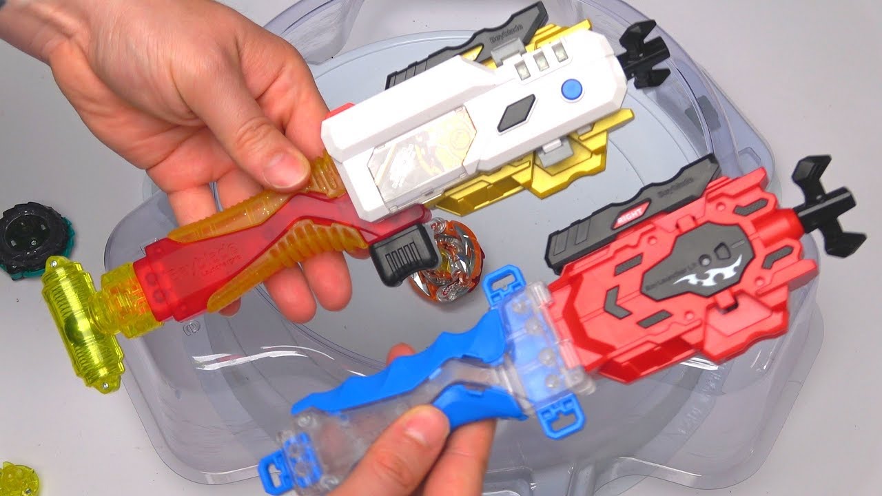 red beyblade launcher