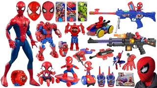 Spider-man Toys Collection Unboxing Review-Cloak，Robots，Mask，gloves，pistol，Shield，Laser sword by Jimi's Gun 15,882 views 1 month ago 1 hour, 6 minutes