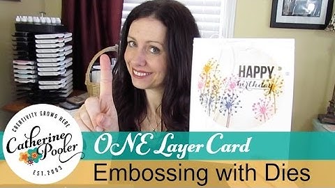 Embossing with Big Shot Dies -One Layer Card