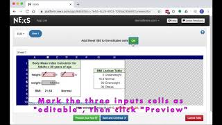 Making a BMI Calculator with NExS screenshot 5