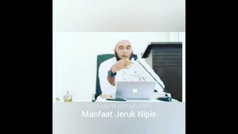 dr. Zaidul Akbar : Manfaat Jeruk Nipis
