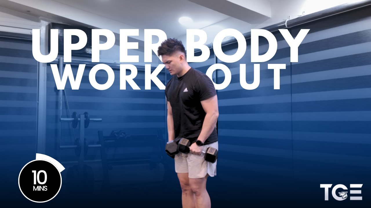 10 Minute Upper Body Dumbbell Workout for Strength and Tone | Arms ...