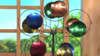 Plow Hearth Oversized Dancing Petals Garden Wind Spinner With Carolyn Gracie