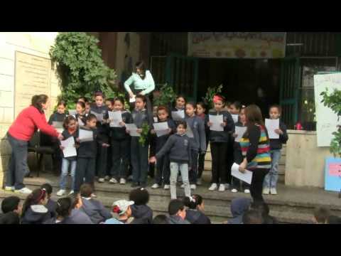 يوم غرس الأشجار في مدرسة عبلين الابتدائية ج 2 2012