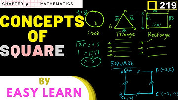 MG-9 Episode#219 | Concepts of Square in details Explained | Chapter#9 Math for 9th class