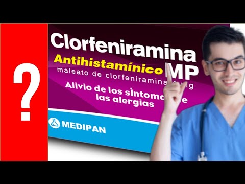 CLORFENIRAMINA: para que sirve la Clorfeniramina | Todo Y MAS!! 💊 Antihistamínicos • Antialérgicos