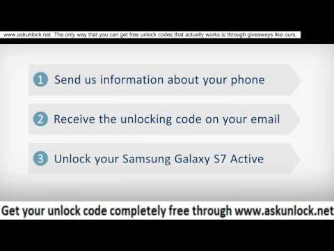 Unlock Samsung Galaxy S7 ACTIVE - ANY gsm carrier (AT&T Telus Etc) GRATIS - free and easy