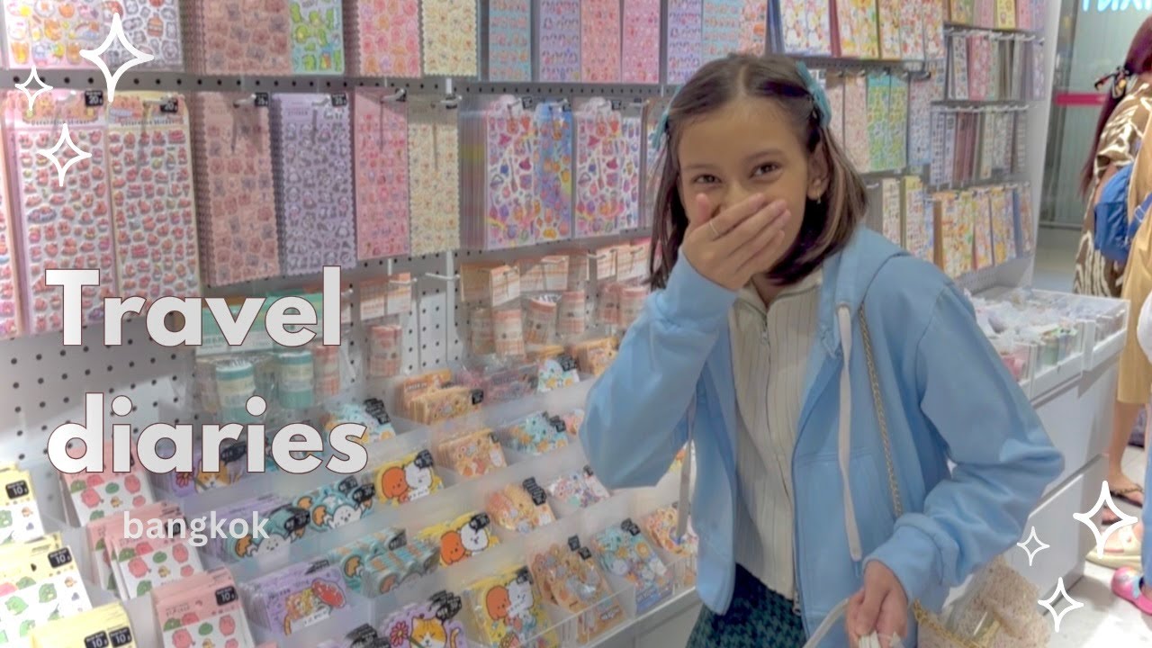 Travel Diaries | Bangkok Tape 4 | Huge Stickers Haul, Platinum Mall, Moshi Moshi Shopping, & More 🌷🍞