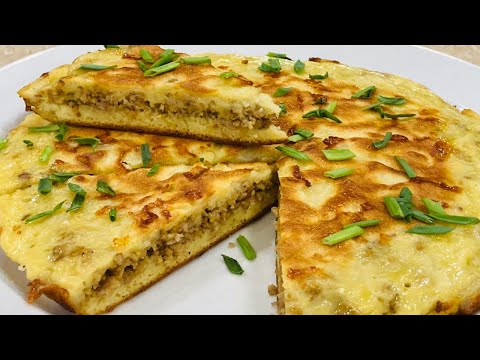 видео: Мясной пирог на сковороде ! Простой и вкусный рецепт !!!