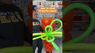 How to make a Easter carrot 🥕 #youtubeshorts #youtube #easter #balloons