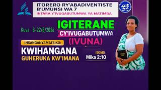 🛑LIVE  SABBATH SCHOOL  MATIMBA  SDA CHURCH  