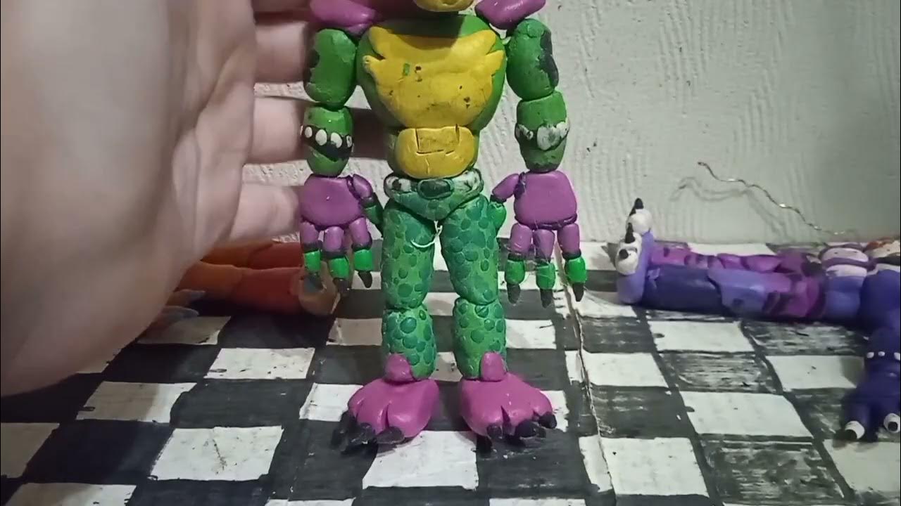 Обзор на фигурки по фнаф 9 из пластилина в честь 1 года фнаф 9! - YouTube