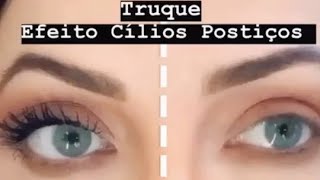 Como fazer efeito de cílios postiços 