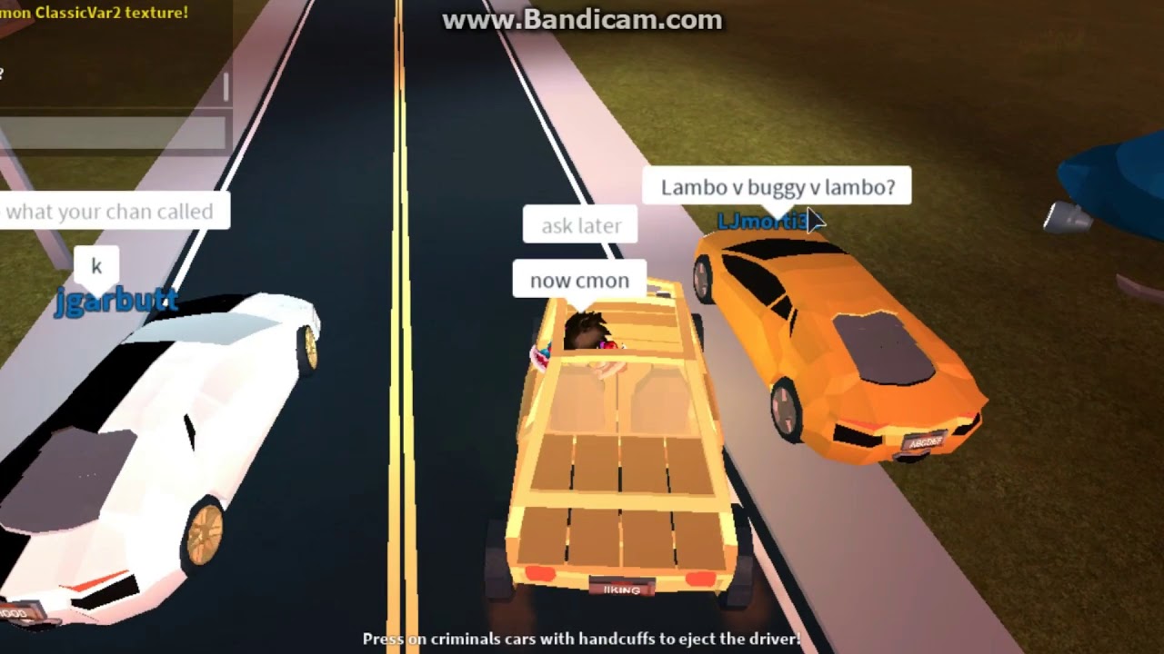 Roblox Jailbreak Dune Buggy Vs Lamborghini Youtube - roblox jailbreak lamborghini aux gg