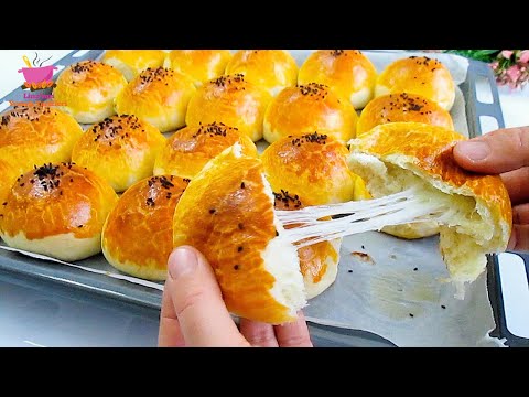 👉Kaşarlı top hamurları. Pamuk gibi yumuşaklar. Tepsi tepsi yapıp hemen bitti. 50 yıllık sırlı tarif💯